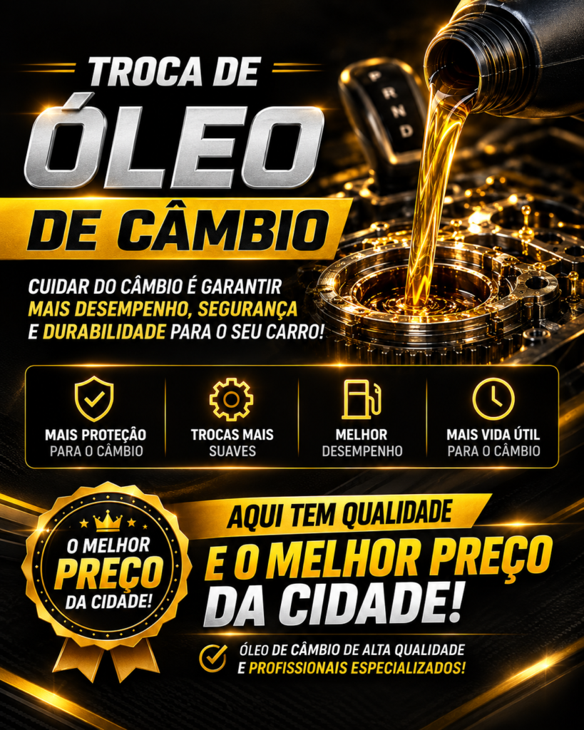 Promoção troca de óleo de câmbio - Auto Elétrica Delta